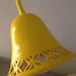 מנורת קיר מקרמיקה, דגם פעמון צהוב לחדר ילדים - לימור בן יוסף